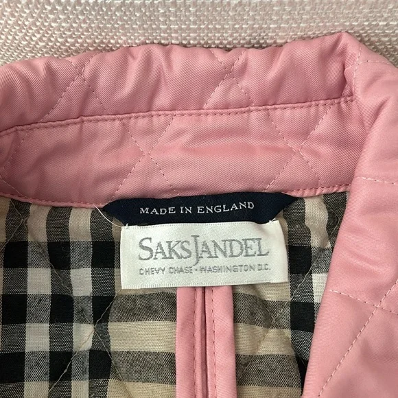 Burberry Size Small Light Pink Classic Jacket